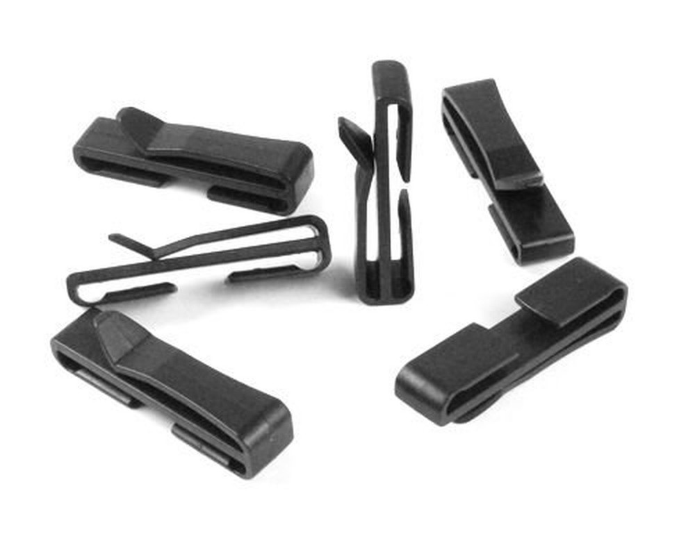 2" Webbing Ending Clip Connect Buckle for Backpack Adjusting Strap Black 10 P...