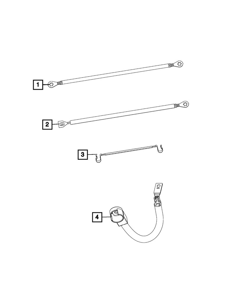 Genuine Mopar Ground Strap 68606643AA