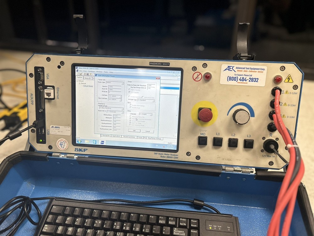 Baker AWA-IV Static Motor Analyzer | 12kV, 800A Max Output Current