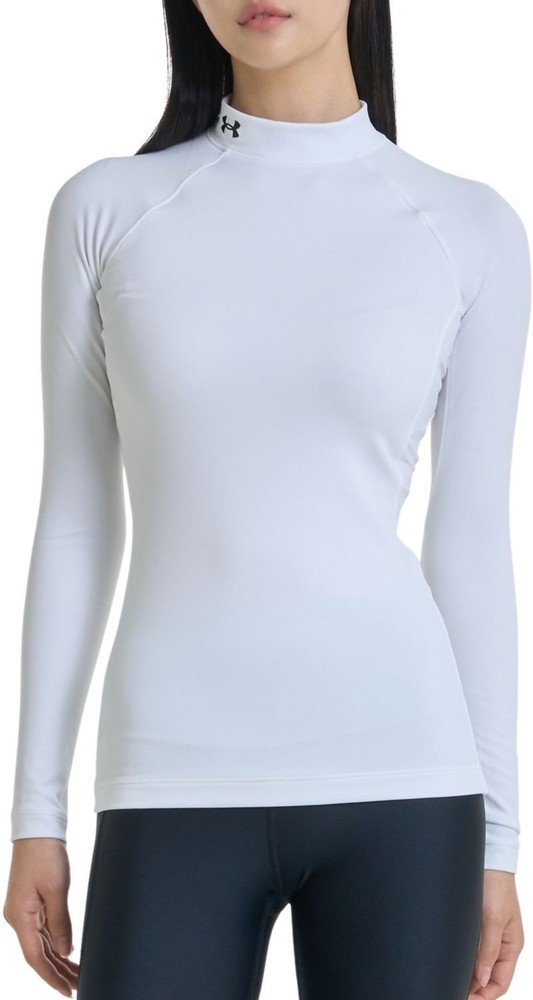 Size:Large🔥Under Armour Authentics Mock Neck Top Women's Coldgear Base layer