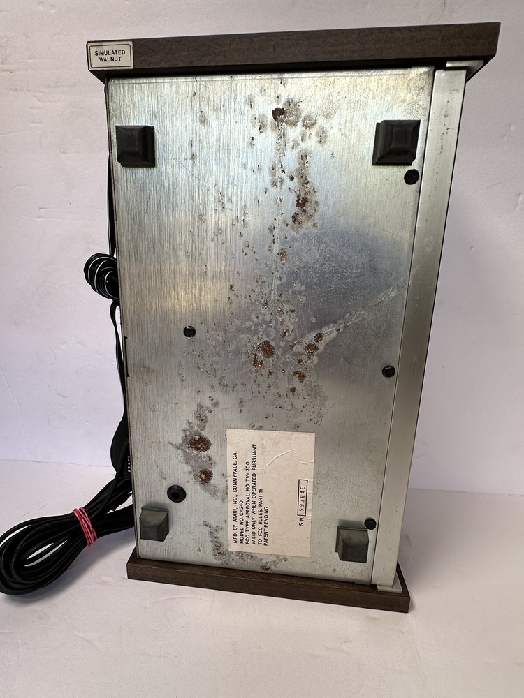 Vintage ATARI Video Music Model C-240 Electronic Music Visualizer (UNTESTED)