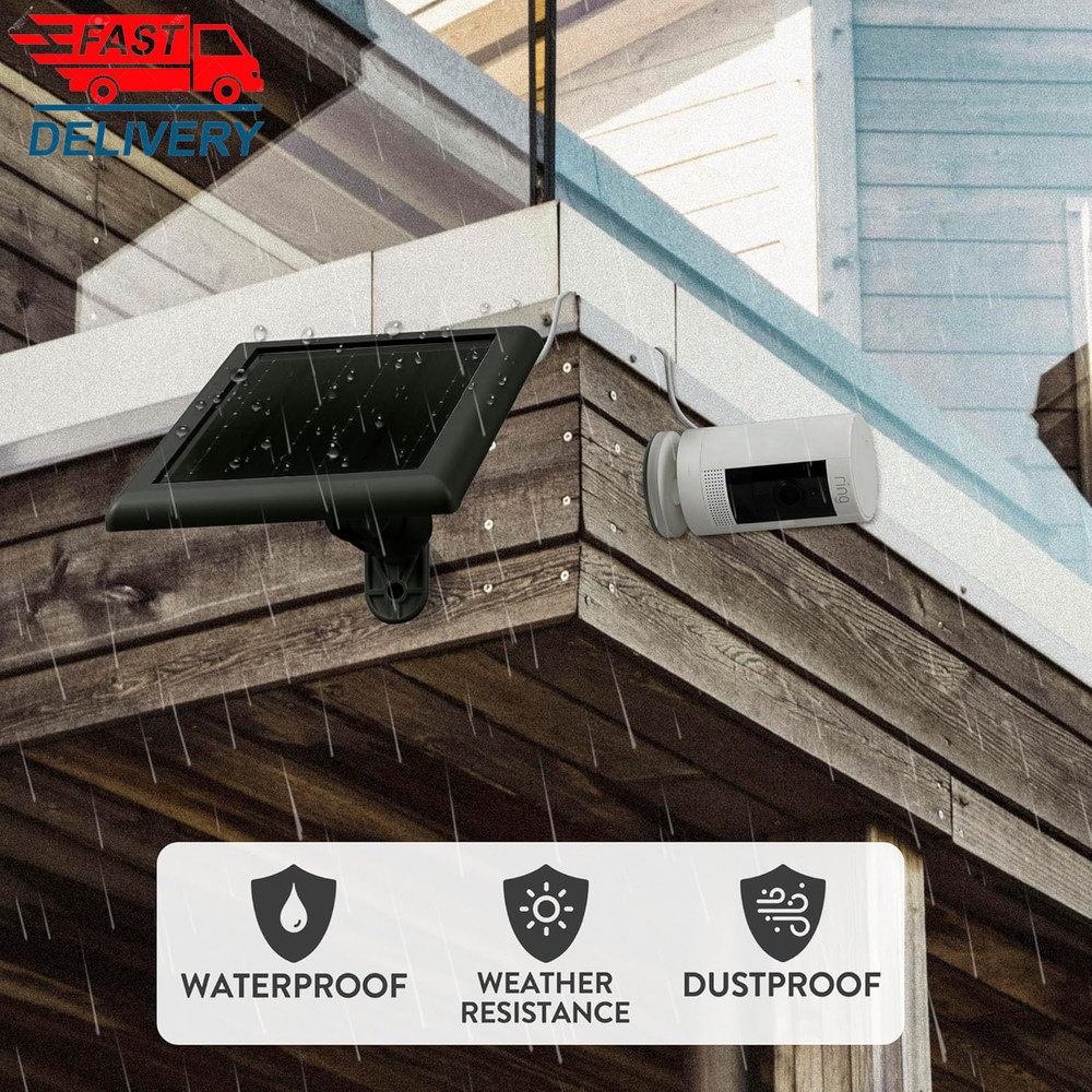 Ring Solar Panel (2Nd Generation) 5W Ring Solar Panel Charger (2 Pack Black) 👌