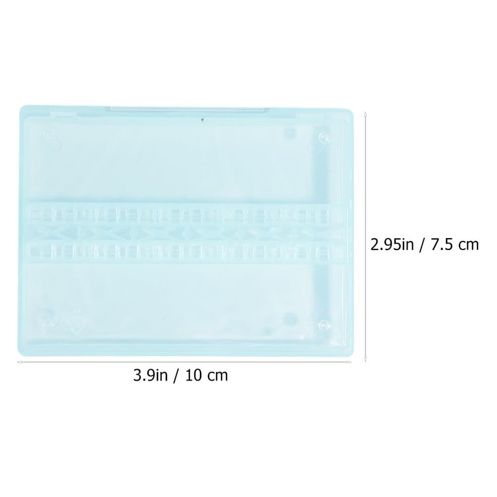 Nail Drill Bits Cases Nail Drill Manicure Case: 4pcs 14 Grids Nails Drill Bit...