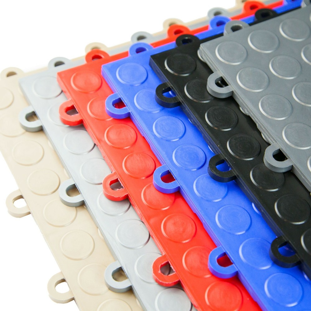 FlooringInc Nitro Coin Pattern Interlocking Garage Flooring Tiles, 12" x 12"