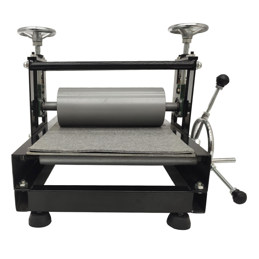 Upgrade Portable Press Printmaking Machine 30x50cm Adjust Tabletop Slab Roller