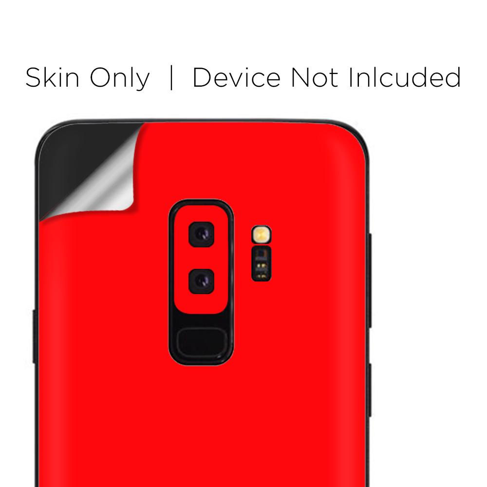 Samsung Galaxy S9 Plus Skins Decals - Solid Red color