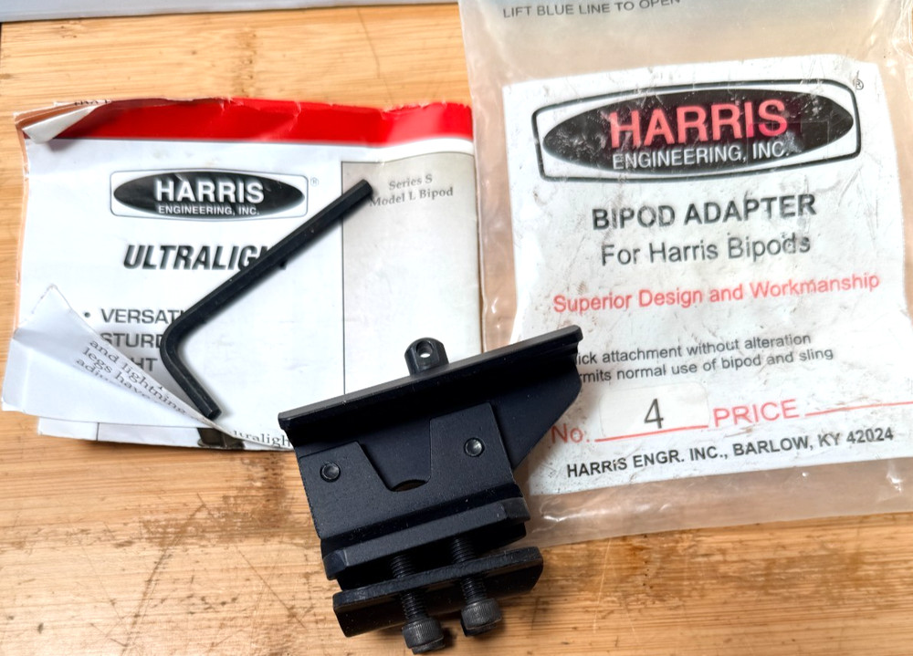 Harris Bipod Adapter #4 w/Instructions