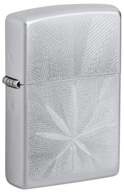Zippo Lighter - Customized Engraved Message Windproof Leaf Leaf Design 46256
