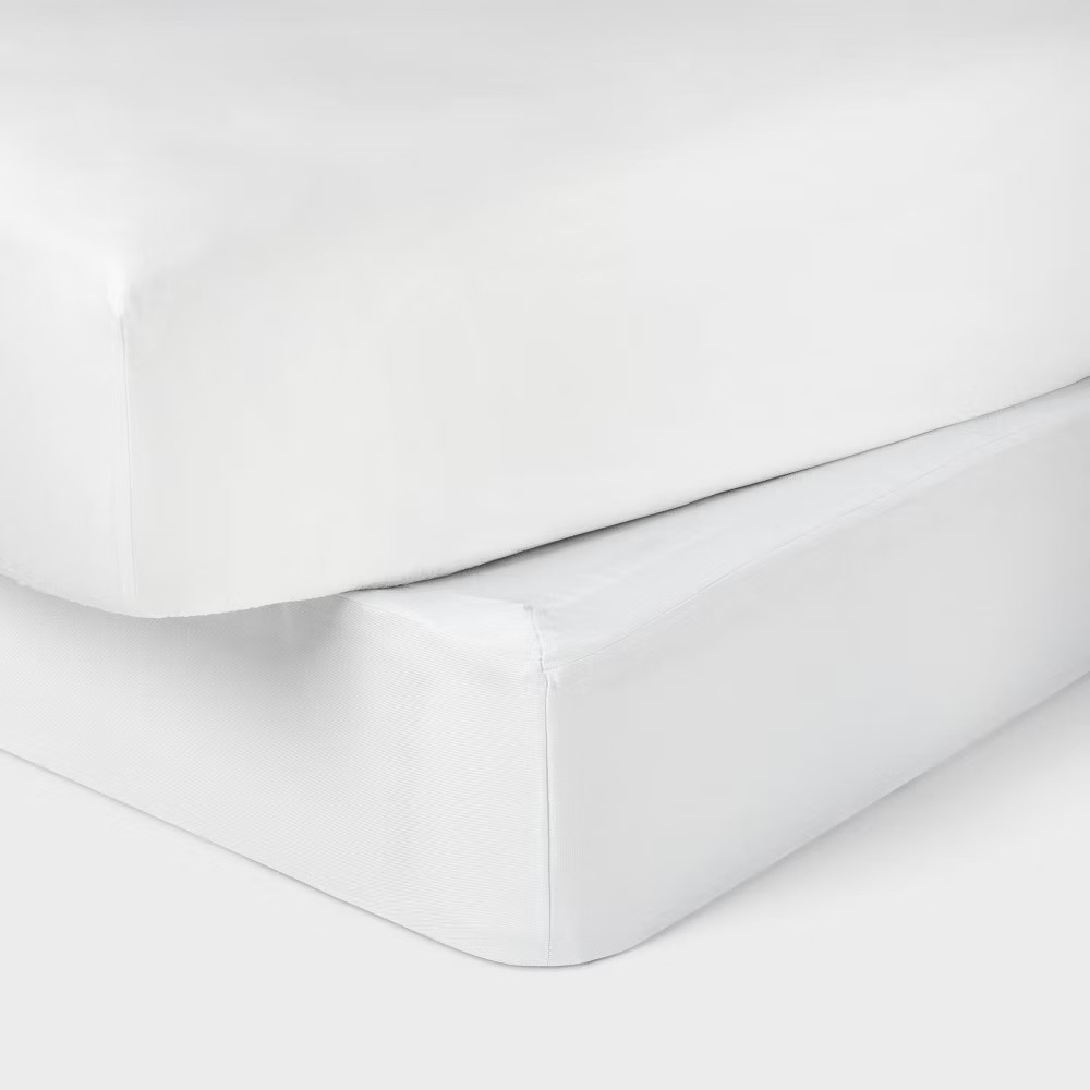 Box Spring Cover White - Threshold