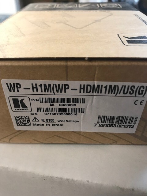 Kramer HDMI wall plate