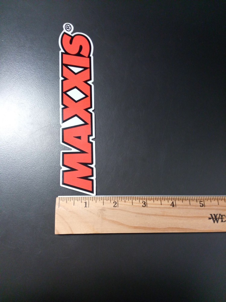 6.5" Maxxis Decal/Sticker Orange/Black/White