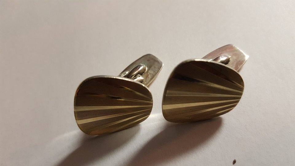 3 Retro set Norway cufflinks 830s silver