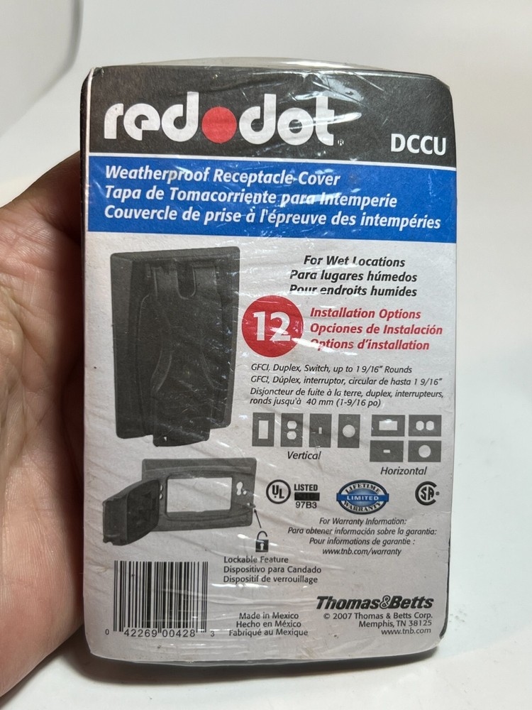 Red Dot DCCU Weatherproof Receptacle Cover