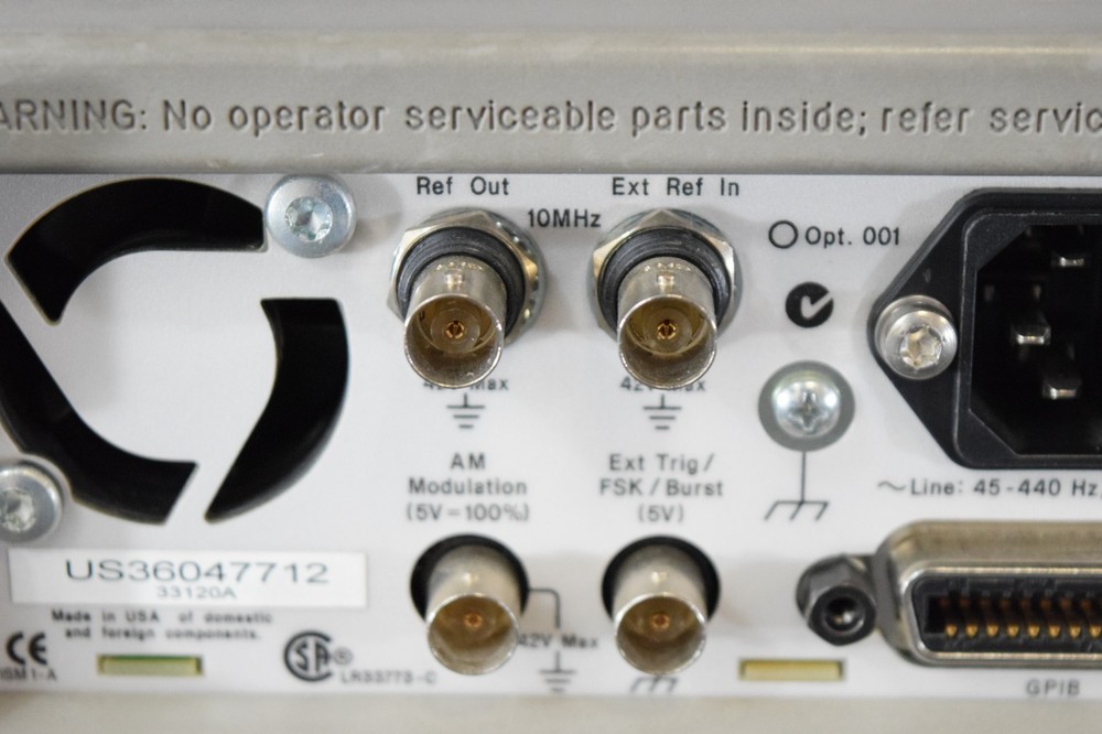 Agilent 33120A Function/Arbitrary Waveform Generator 15MHz