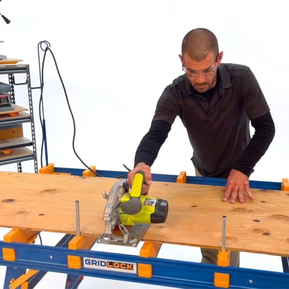 GRID LOCK Heavy Duty Work Bench Portable Clamp Table New