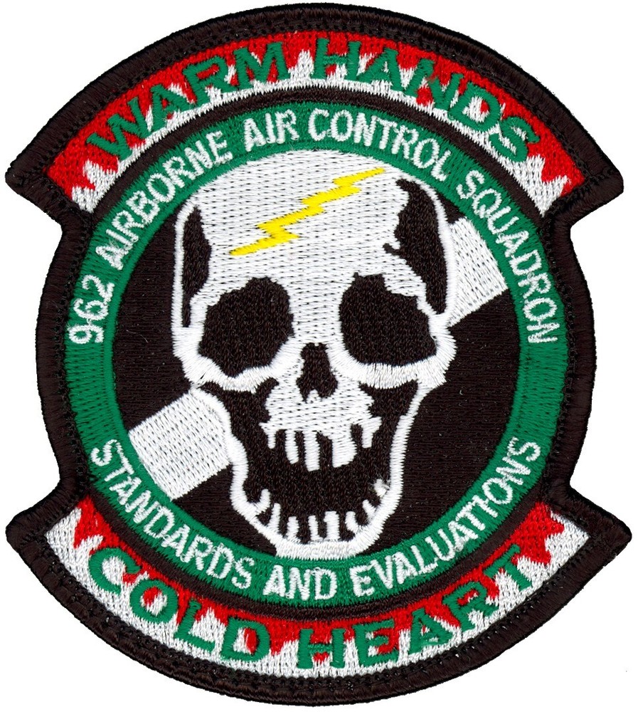 USAF 962d AIRBORNE AIR CONTROL SQUADRON - STANDARDA & EVALUATIONS - PATCH
