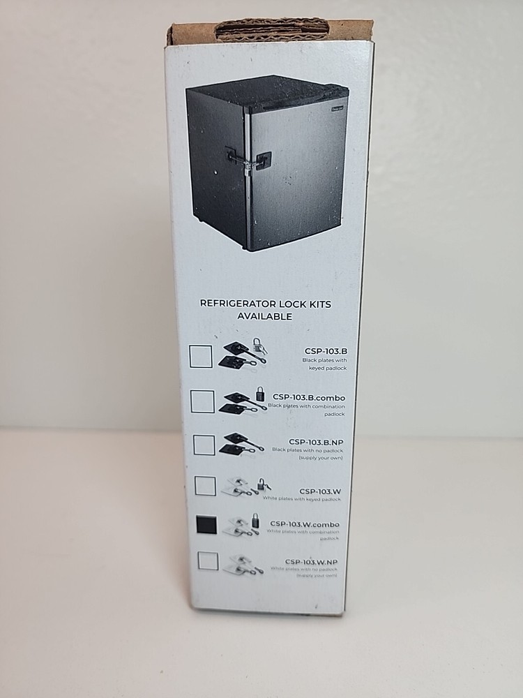 Refrigerator Lock Kit with Combination Lock, New Opened Box