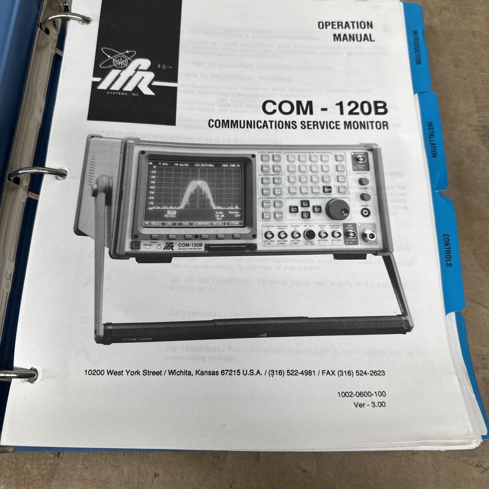 IFR Com-120b Operations Manual