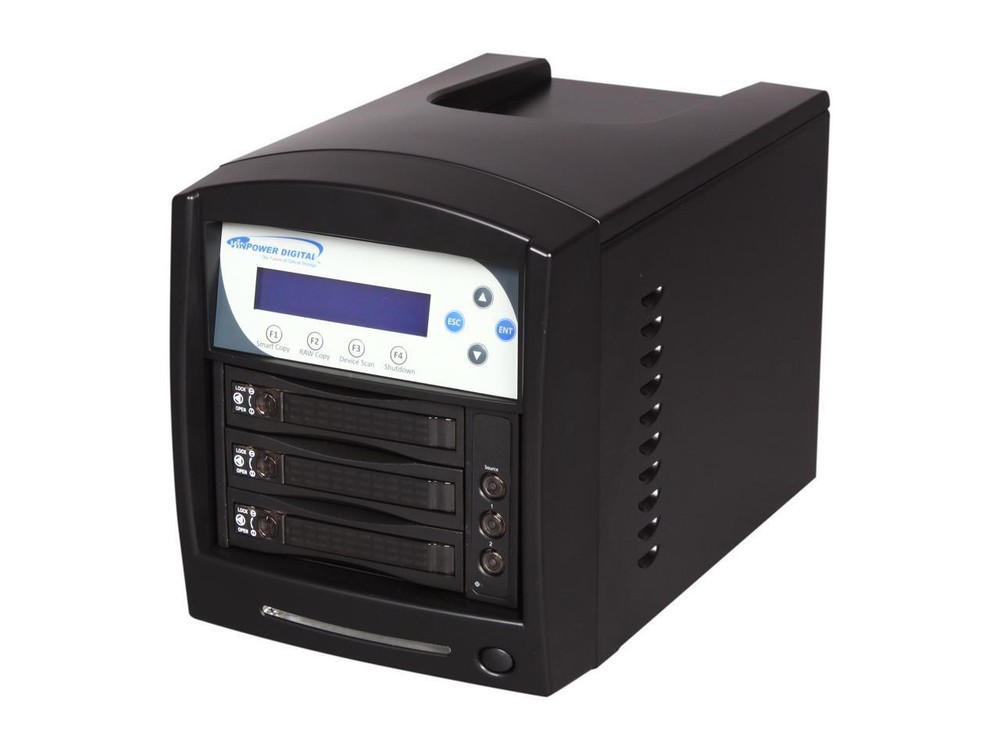 VINPOWER Black 1 to 2 128M DDR2 Buffer Memory Hard Drive Duplicator Model HDDSha