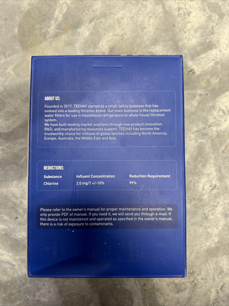 (3) Teehay TH-01 Refrigerator Water Filter Replacement For EPTWFU01 New In Box
