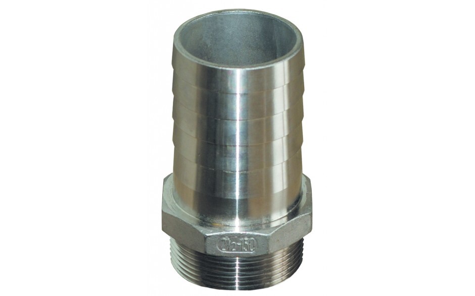 Groco 2" NPT Stainless Steel Pipe to Hose Fitting