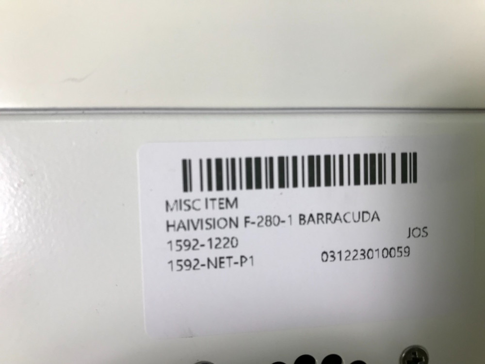 Haivision Makito Encoder BARRACUDA F-280-1 Audio/Video IP*
