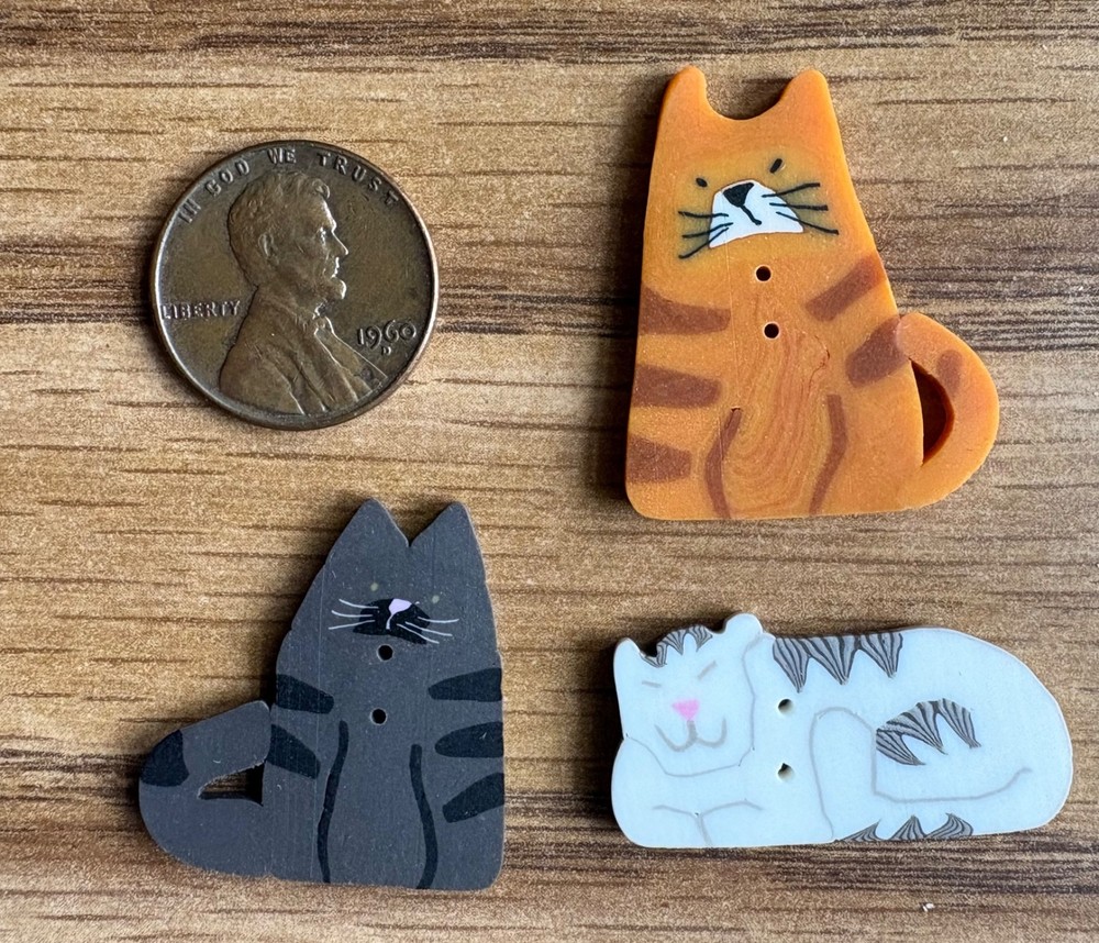 Just Another Button Company ~ Cats ~ Dog Bones ~ Chick ~ Frog ~ Shell ...