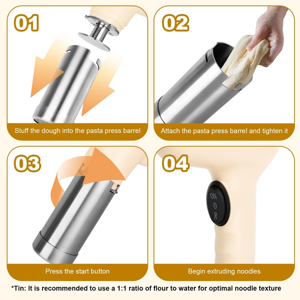 Electric Pasta Maker Machine Noodle Maker - Automatic Spaghetti Maker Pasta R...