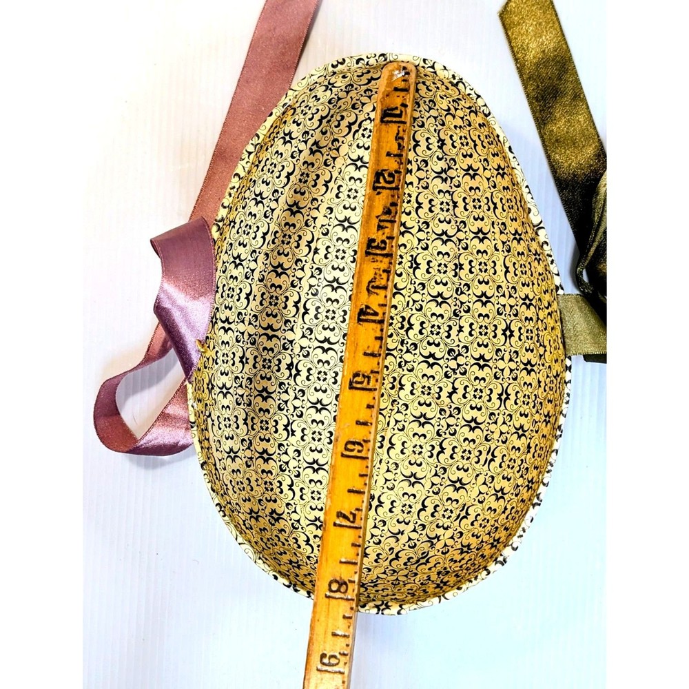Handmade Large 8” Papier-Mâché Easter Egg Candy Container