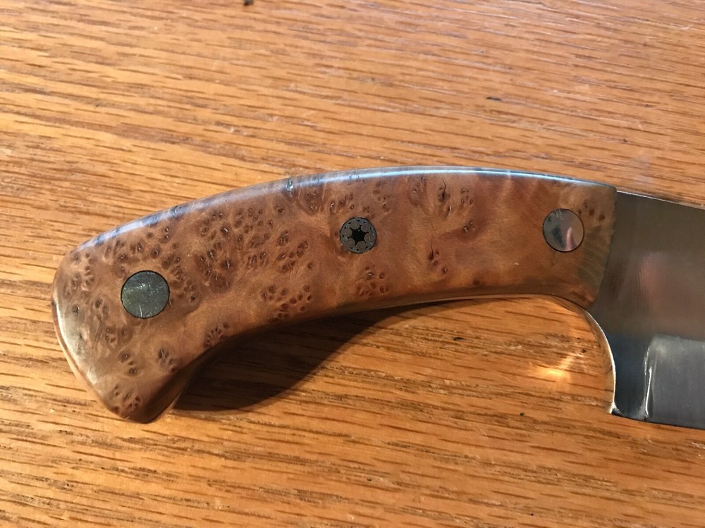 Custom Made Knife THUYA BURL HANDLE