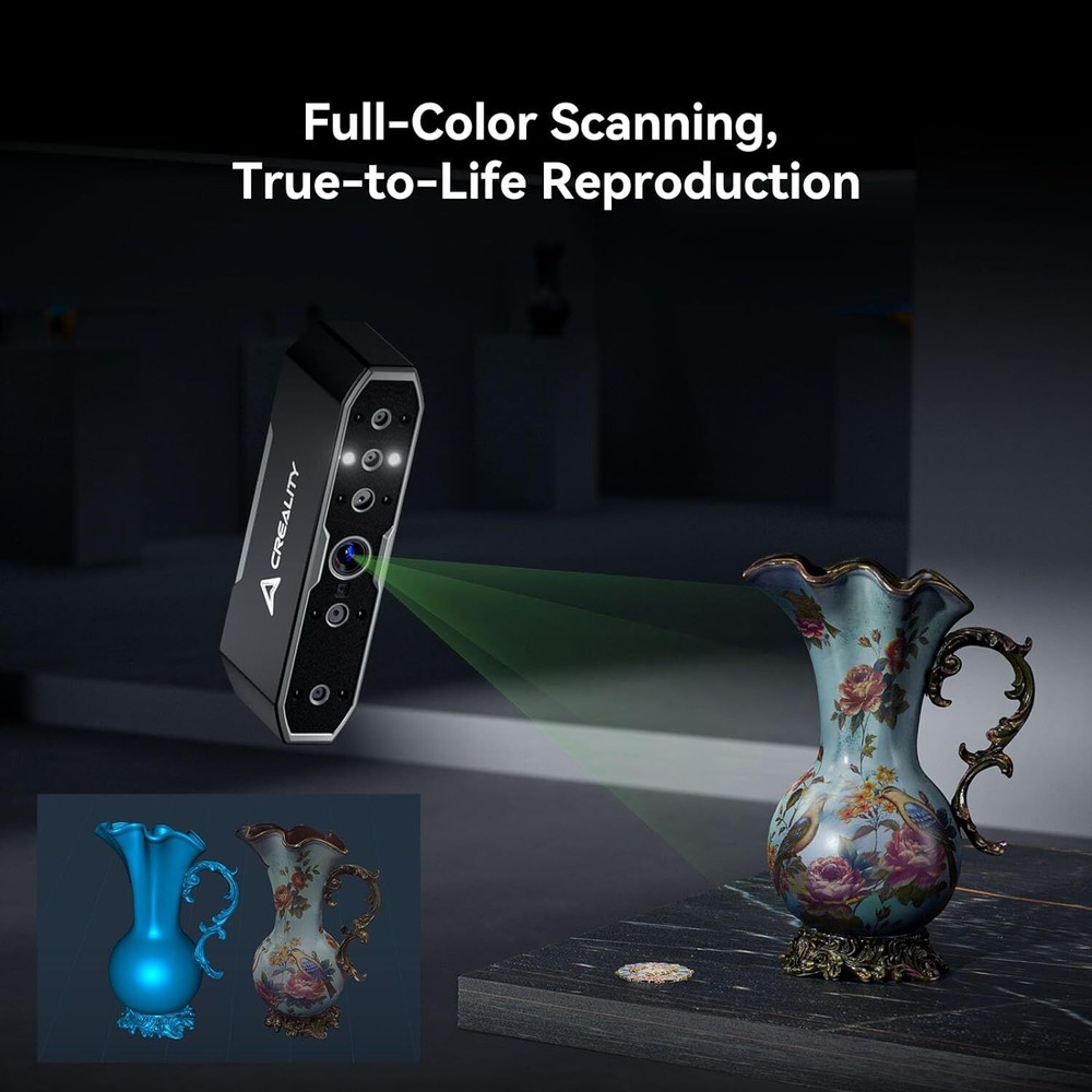 Creality CR-Scan Otter 3D Scanner 24-Bit Full-Color for iOS Android Windows US