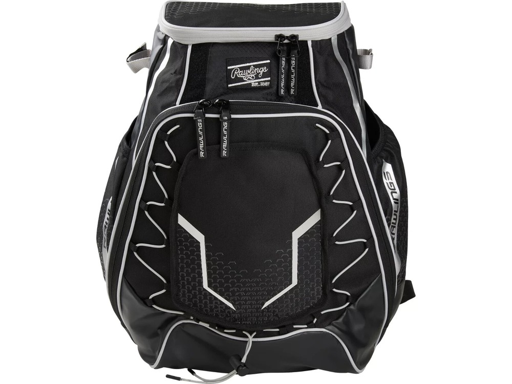 Rawlings GG Elite Bat Pack Backpack Black/Silver