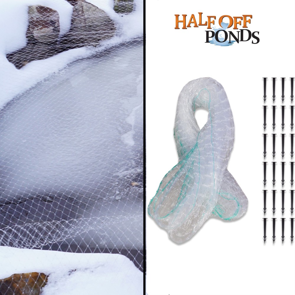 Medium Winterization Bundle Pond Net, Deicer, Fish Food, Bacteria - FWKITMED