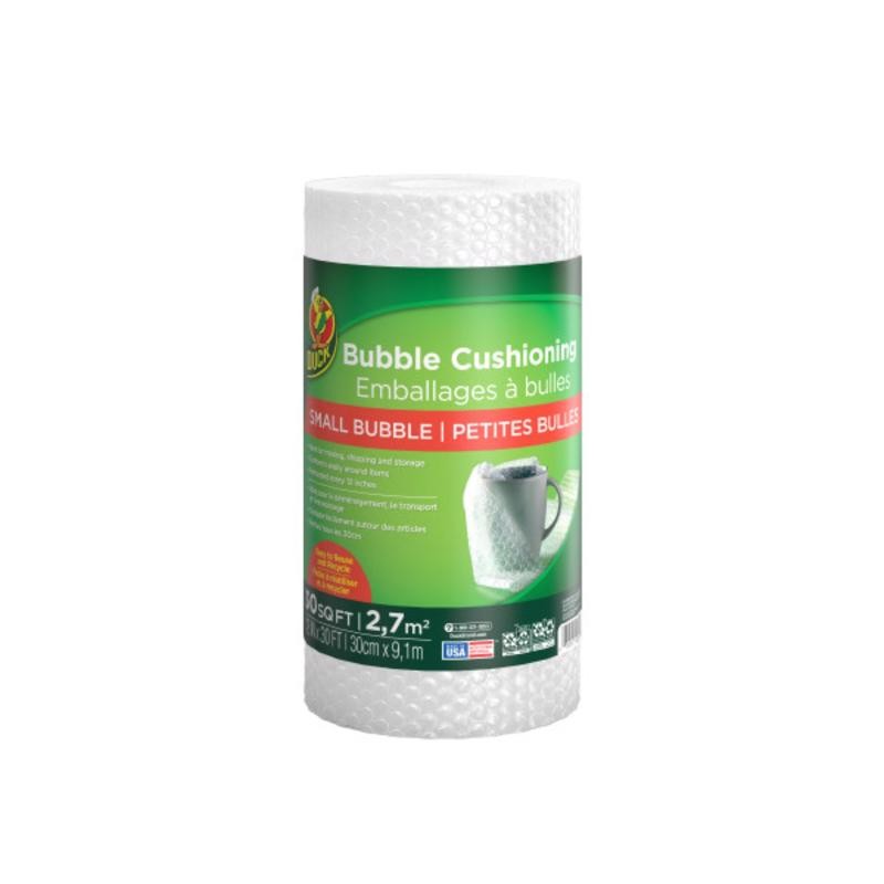 Duck 12" x 30' Clear Bubble Wrap Cushioning Roll