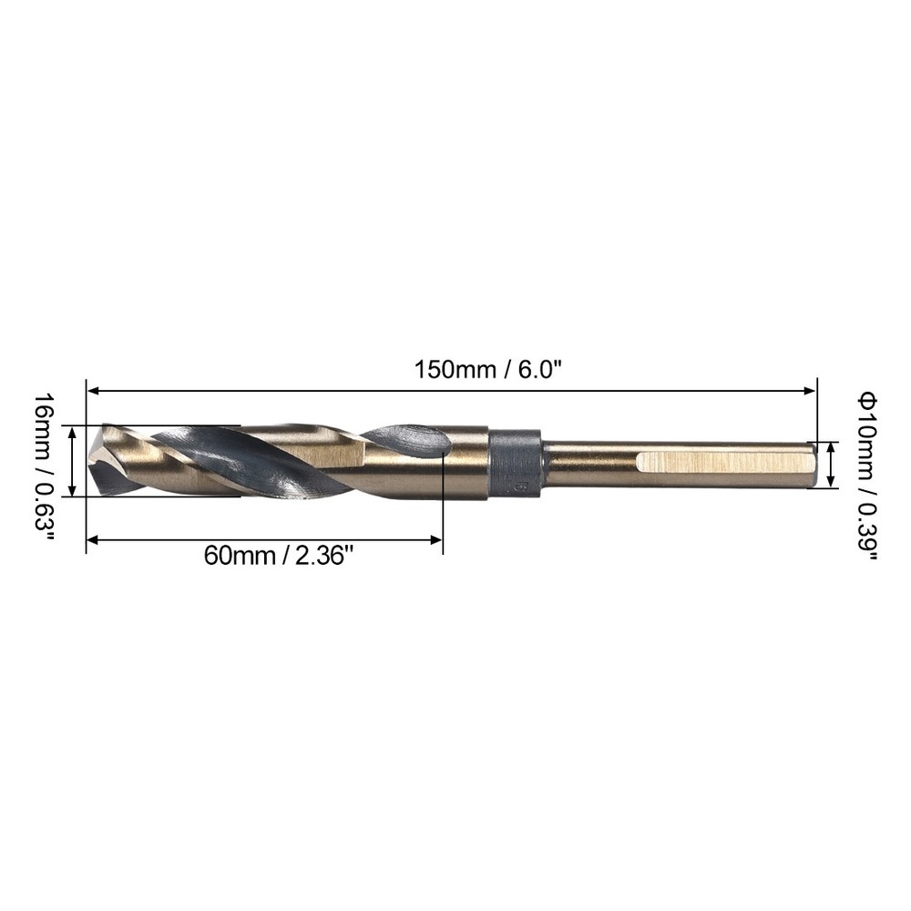 16mm HSS Reduced Shank Twist Drill Bits