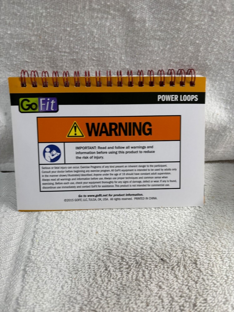 GO FIT POWER LOOPS EXERCISE BOOKLET USED