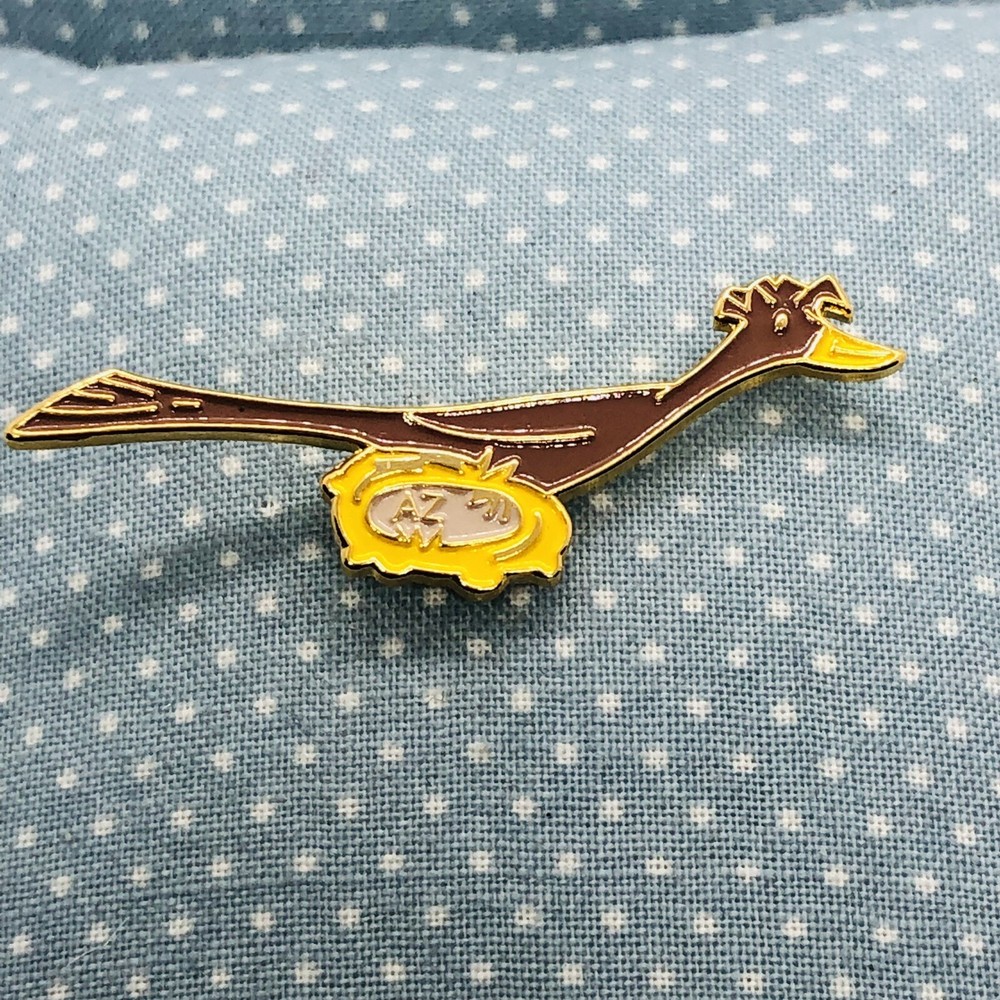 Arizona Roadrunner State Bird Pin Pin-back