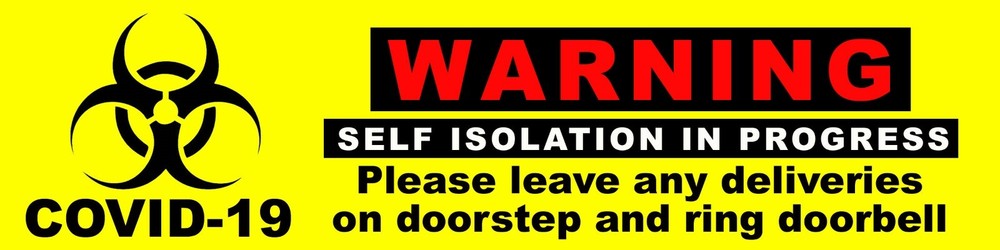 25  Self isolation decals For your doors and windows