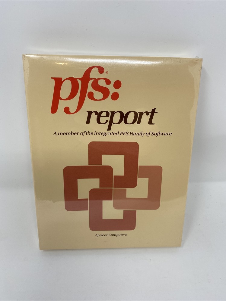 (1984) Software:  PFS: Report Apricot Computer Software NOS Sealed!