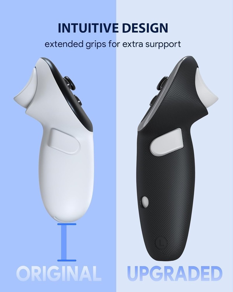 Comfortable VR Controller Grips & Charging Solution for Meta Quest 3S/Quest 3