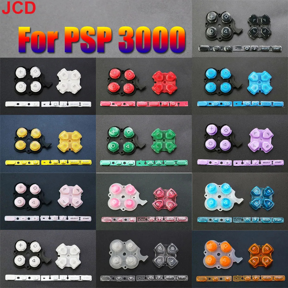 1Set for PSP 3000 Game Console Replacement Left Right Buttons Kit D-Pad Select S