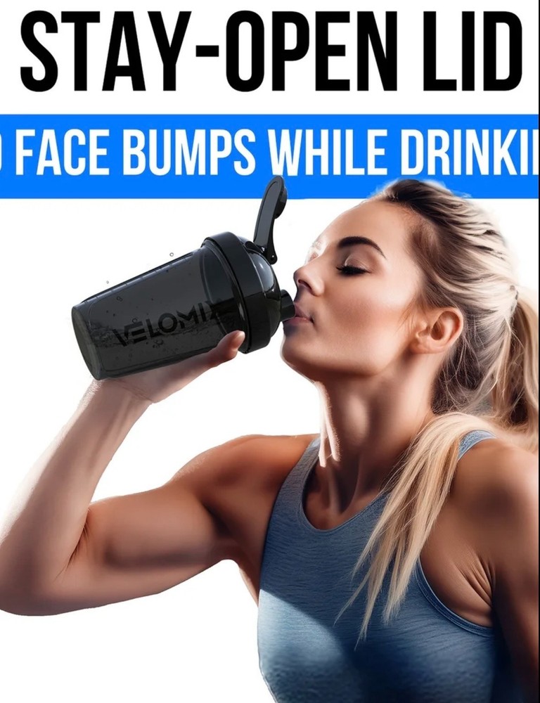 20 oz Protein Shaker Bottles 6 Pack with Wire Whisks Leakproof Stackable Mix Cup
