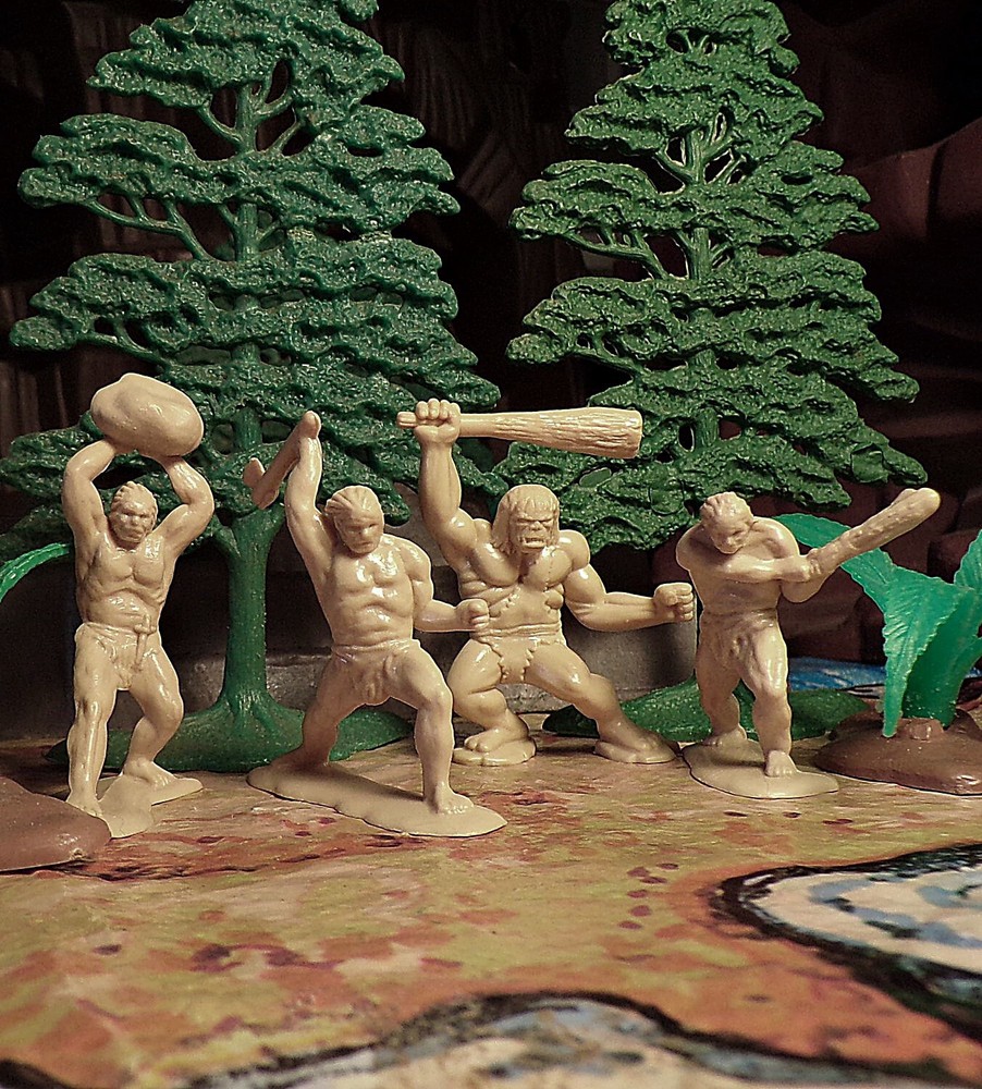 Tim-mee Cavemen Complete 4 pc. Set from Dinosaur Series