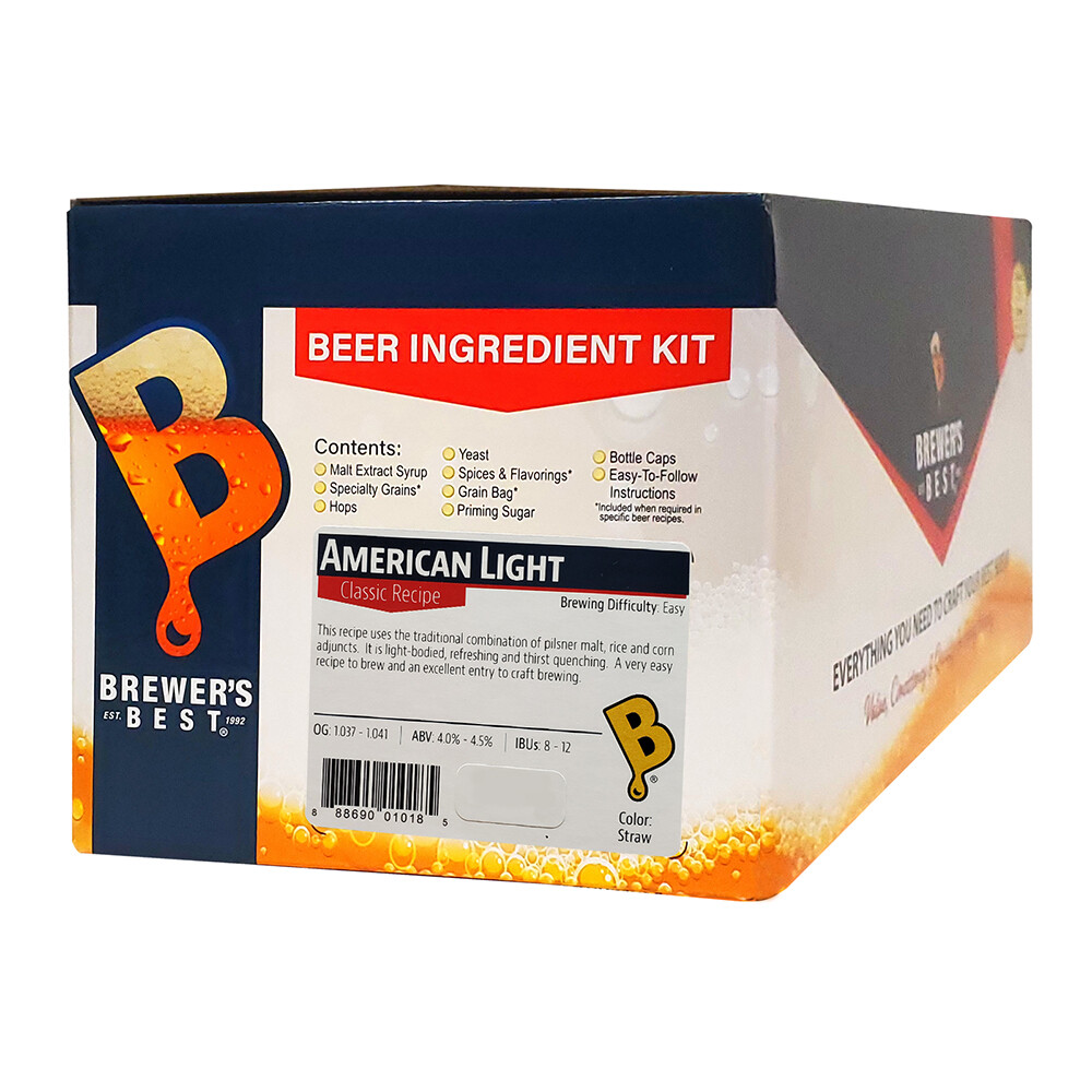 American Light Ingredient Kit for Home Brew Beer Making