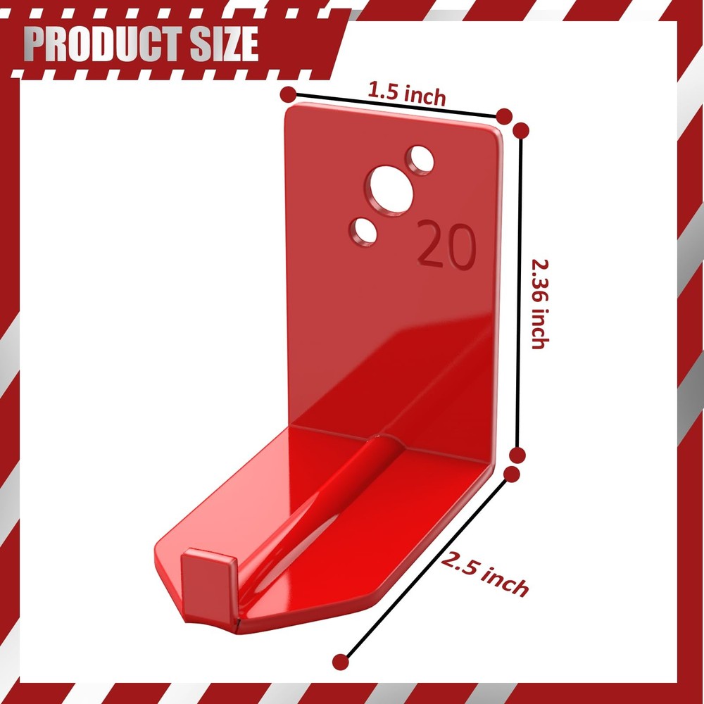 4 Pack Fire Extinguisher Mounts & Brackets, Fire Extinguisher Wall Hook Holder H