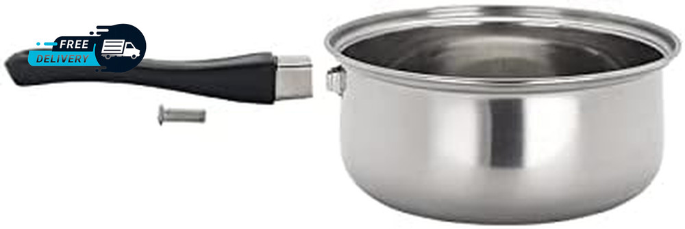 12 Piece Stainless Steel Cookware Set, Silver