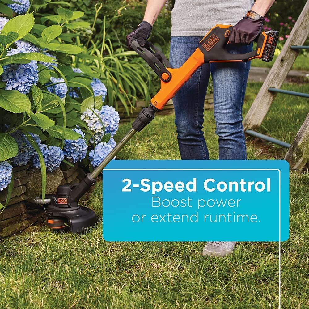 BLACK+DECKER 20V MAX* String Trimmer/Edger, 12-Inch - LSTE525