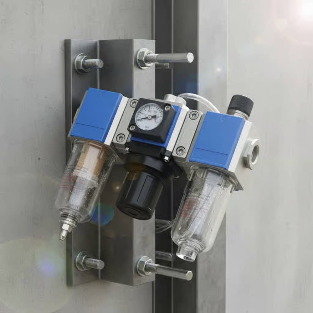 Air Strainer Pressure Controller Lubricator Mounting Bracket Air-Powered FRL