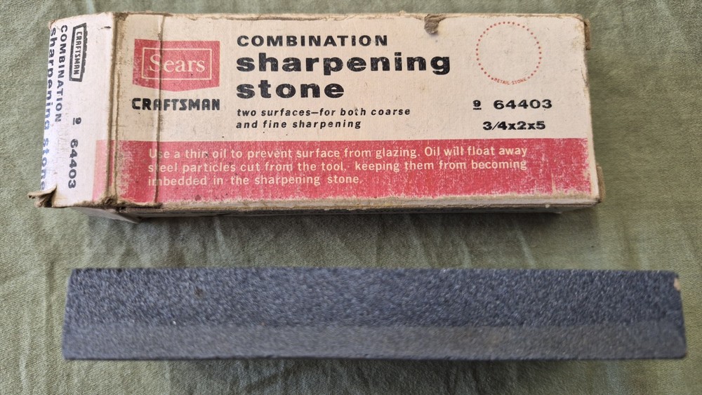 Sears Craftsman Combination Sharpening Stone 64403
