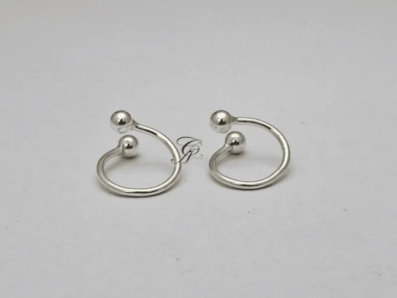 Silver Sphere Sterling Silver Adjustable Toe Ring in 925 Silver 4-5gm (Approx)